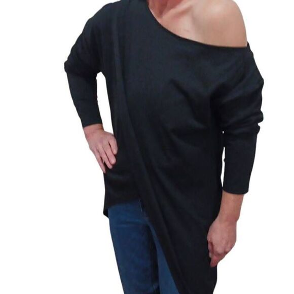 Flamingo brand, off the shoulder, long tunic.Size: Medium (fits likelarge) NWT - Picture 7 of 8